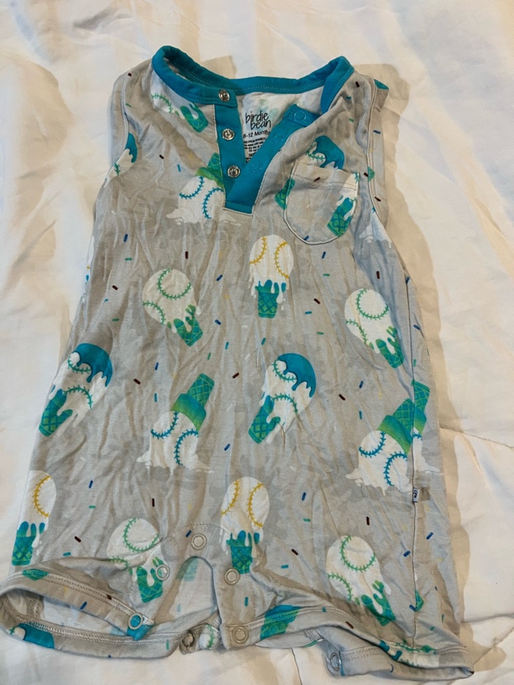 Birdie Bean shortie romper